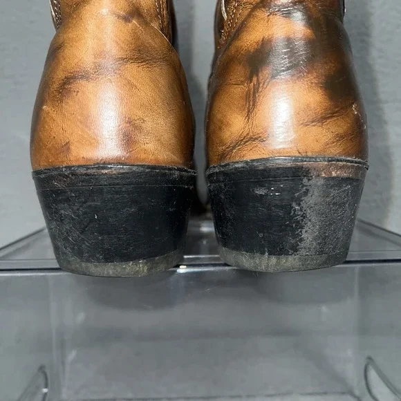 Vintage Abilene Womens Size 11 Brown Leather Western Cowboy Boots - Picture 6 of 14